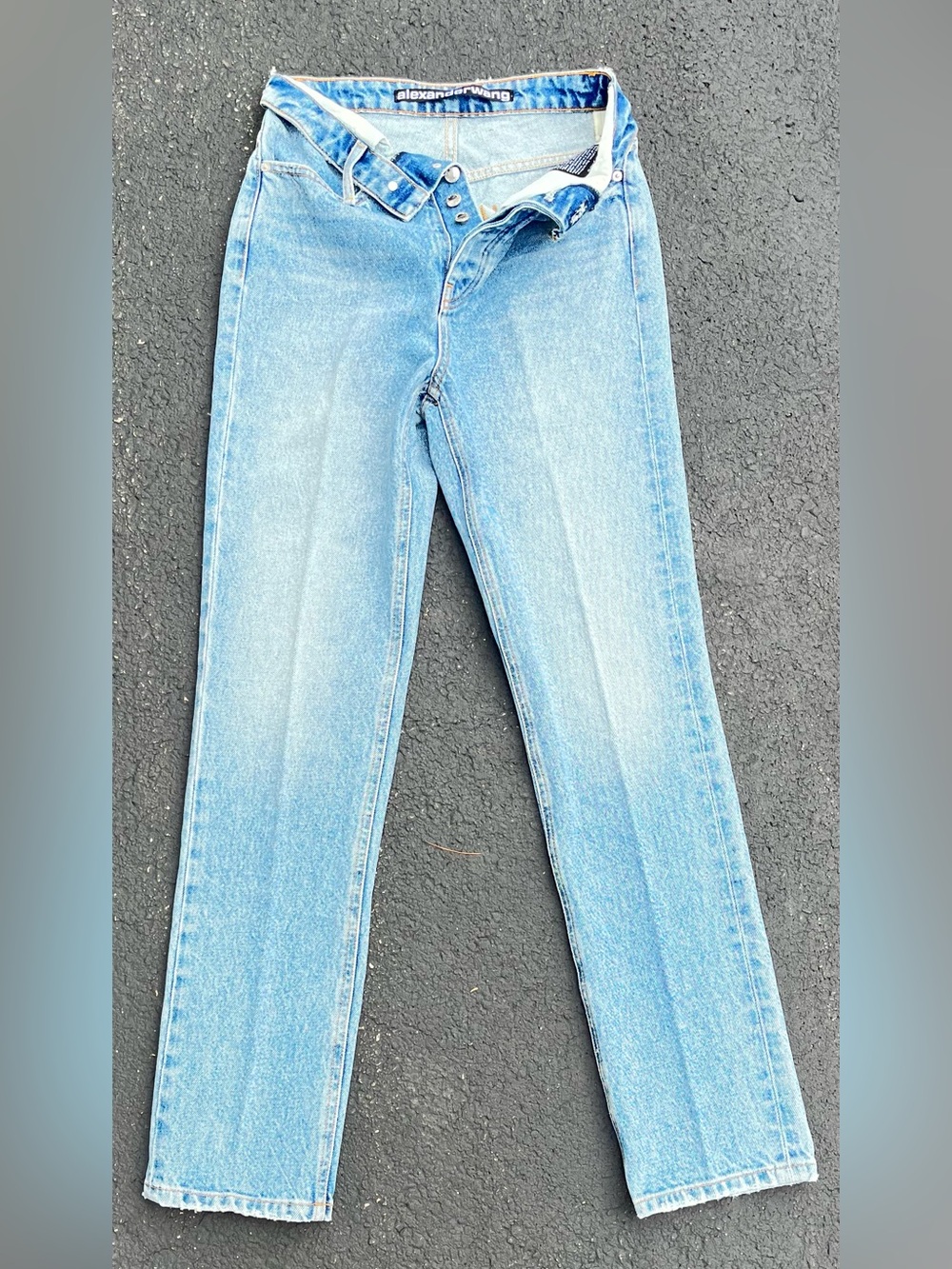 Alexander Wang Women’s light wash straight-leg jeans Size 27 Cotton Made in USA